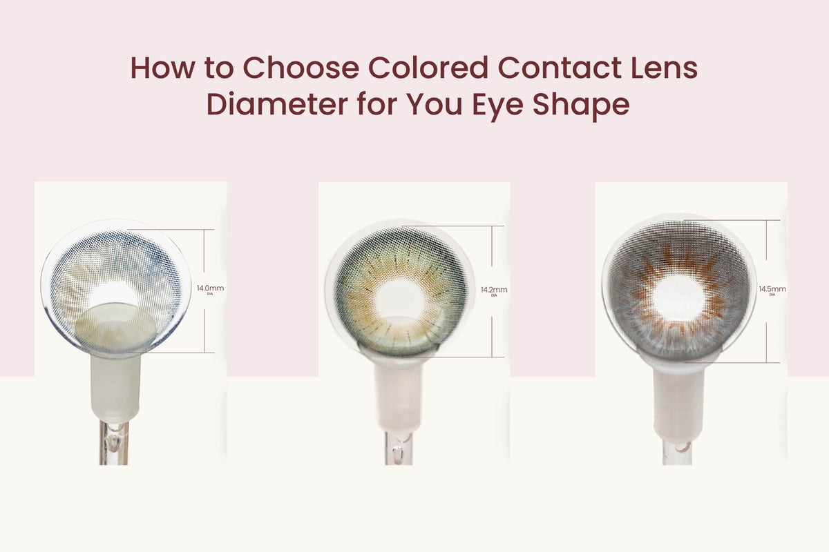How to Choose Colored Contact Lens Diameter for Your Eye Shape