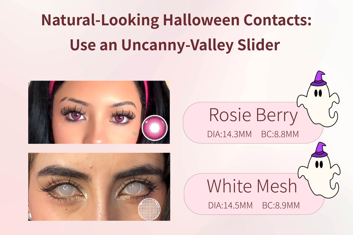 Natural-Looking Halloween Contacts: Use an Uncanny-Valley Slider