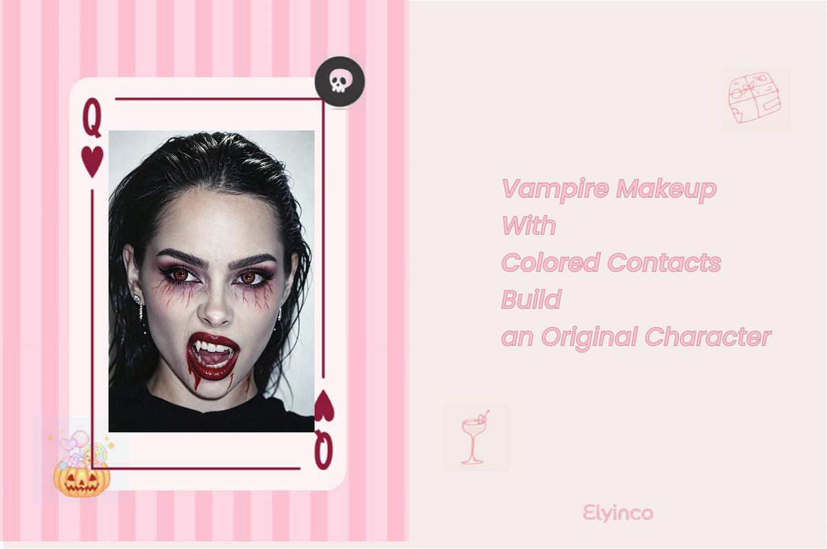 Vampire Makeup With Colored Contacts: Build an Original Character